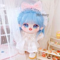 Genuine 20CM Idol Doll Clothes Replaceable Outfit White Lace Princess Dress Plush Toys Accessories K-Pop TWICE Jisoo Jennie Lisa Fans Gifts