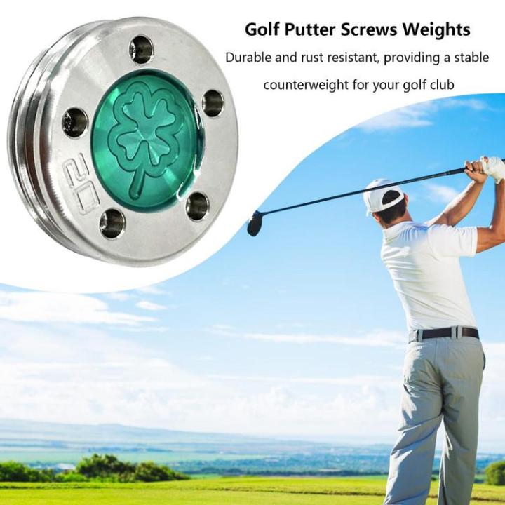 golf-weights-for-putters-weighted-four-leaf-clover-screw-for-golf-club-heads-stainless-steel-golf-tool-for-wood-clubs-iron-clubs-and-putters-efficiently