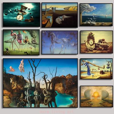 ☼สถิตยศาสตร์ที่มีชื่อเสียงโดย Salvador Dali ภาพวาดผ้าใบภาพโปสเตอร์ลายนามธรรมและศิลปะพิมพ์บนผนังสำหรับห้องนั่งเล่นของตกแต่งบ้าน