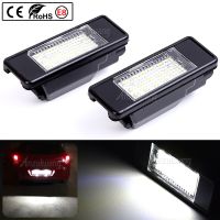 2021 New 2pcs 18 LED License Plate Light Lamp For Peugeot 207 307 308 Citroen Berlingo 2004-2009 C3 C4 C5 C6 5D