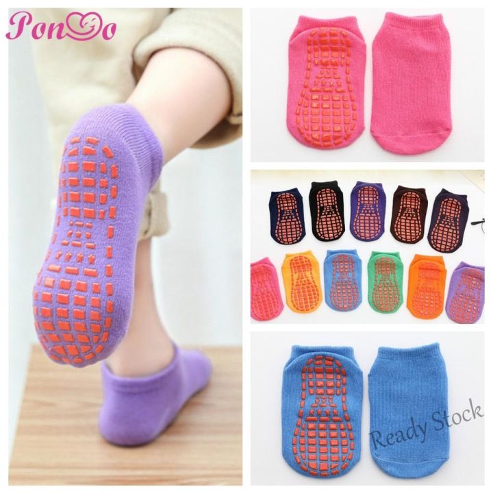 hot sale】 ❧☒ C10 [1-15Yrs] Anti Slip Floor Socks Kids Children Trampoline  Sock Parent-Child Yoga Socks Newborn Baby Footwear