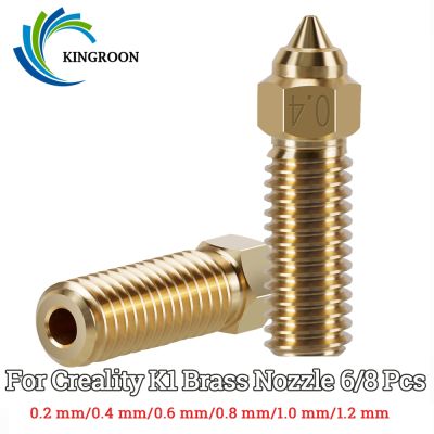 【CC】❐❧♈  6/8Pcs Set 0.2/0.4/0.6/0.8/1.0/1.2mm Hotend Extruder Nozzles for Creality 1.75mm Filament Printer Nozzle