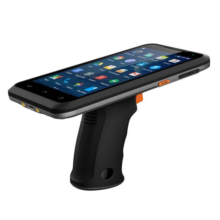 Handle PDA Android 8.1 Barcode Scanner 1D Laser 2D QR Code Portable ...