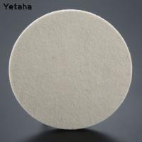 （Kvs auto parts）1Pc 6 Quot; 150Mm White Plush Wool Felt Polishing Pad Car Buffing Wax Round Wheel Disk Sheets For Car Cleaning Metal Glass Polishing