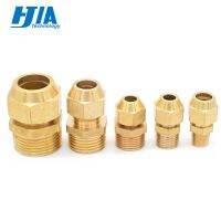 copper Flaring directly connect 1/8" 1/4" 3/8" 1/4" Male Thread brass fitting copper expansion estuary flared Adapter Connector Pipe Fittings Accessor