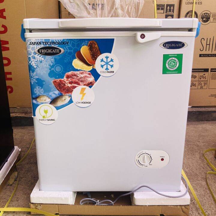 FRIGIGATE Chest Freezer 100 liter F100 LV Garansi Resmi Freezer Box F100 LV Chiller F 100 LV