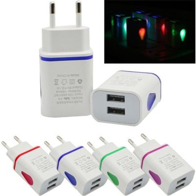 5V2A USB Charger Portable Fast Charge For iPhone Samsung Cellphone Travel Illuminate Power Adapter EU US Plug USB Phone Charger Wall Chargers