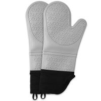 【CW】 Silicone Insulation Gloves Microwave Oven Oven Anti Scalding Cotton Gloves Baking Insulation Clip 6 Sets