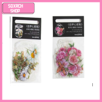 SQXRCH SHOP 160PCS สัตว์เลี้ยงสำหรับสัตว์เลี้ยง สติกเกอร์ติดผนัง สีขาวขาว สีชมพูอมชมพู สติ๊กเกอร์วินเทจ 160ชิ้นค่ะ สติ๊กเกอร์ลายดอกไม้ ดีไอวาย