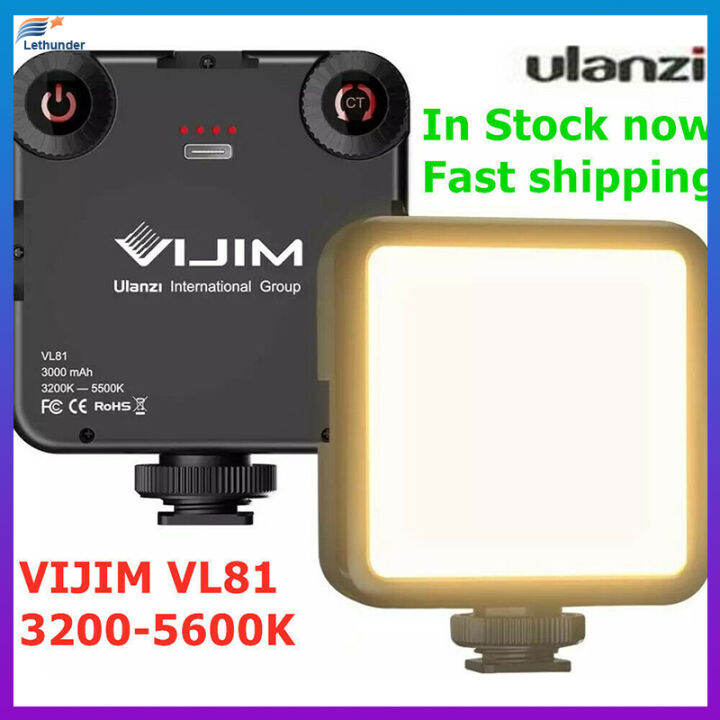 vl81-3200k-5600k-850lm-6-5w-ไฟวิดีโอ-led-พร้อมรองเท้าเย็น-mini-vlog-เติมแสง3000mah-แบตเตอรี่เติมแสง