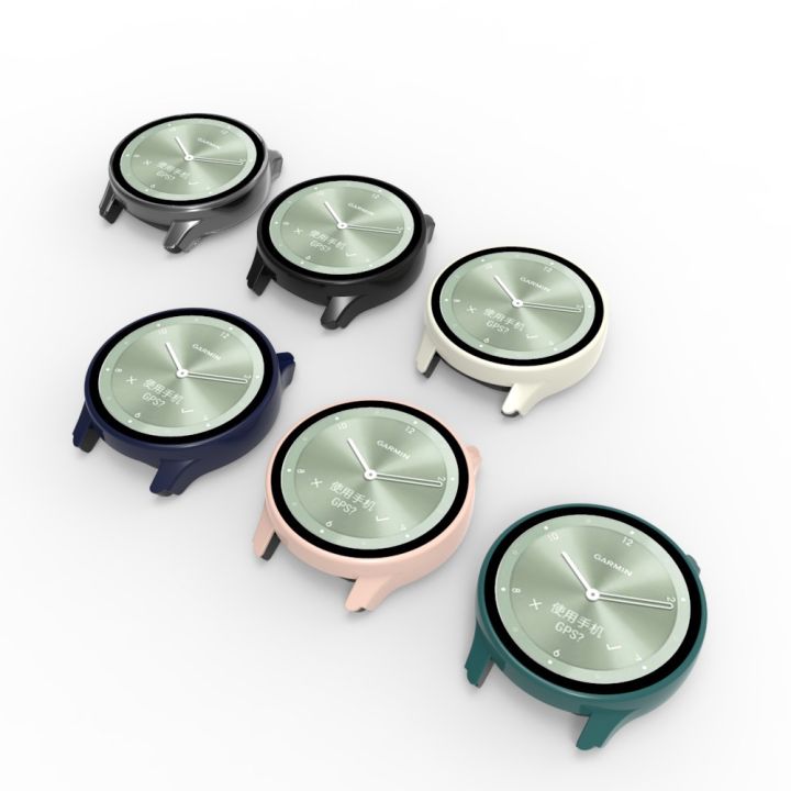 zenia-สีสัน-pc-เป็นมิตรกับผิวเปลี่ยนเคสห่อหุ้มสำหรับ-garmin-vivomove-sport-นาฬิกาสมาร์ทอุปกรณ์เสริม