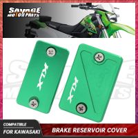 ♞►☃ฝาครอบฝาครอบน้ำมันสำหรับ KAWASAKI KLX250 KLX250SF KLX250S ด้านหน้าฝาถังน้ำมันเบรกหลังรถมอเตอร์ไซด์ KLX 250 S /Sf 2009-2020จักรยานสกปรก