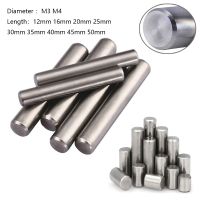 10 buah/25 buah/50 buah M3 M4 Pin silinder menemukan Dowel 304 stainless Steel poros tetap kokoh memperbaiki kunci Pin batang logam