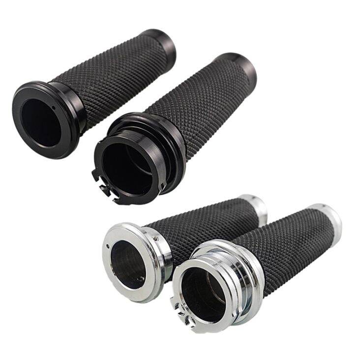 motorcycle-hand-grips-1-inch-25mm-handlebar-grips-rubber-for-touring-road-king-bobber-cafe-racer