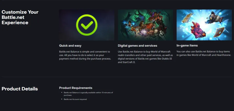 Howto redeem Blizzard Entertainment Gift Card?