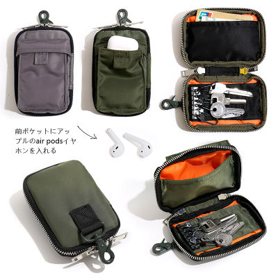 【CW】Japanese Style Casual Key Pack Nylon Cloth Fashion Key Pouch Waterproof Coin Purse Card Holder Mini Fanny Pack Car Key Purse