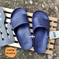 รองเท้าแตะอดิดาส ของแท้ 100% ADIDAS Unisex Duramo Slides แบบพื้นแข็ง สีกรมล้วน BB0498