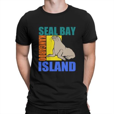 Casual Sea Lions-Kangaroo Island T-Shirts For Men Crew Neck Cotton T Shirt Dead Island Short Sleeve Tee Shirt Classic Clothing