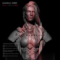 1/10 Resin bust resin model figure DIY self-assembled A-672