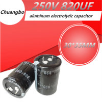 30*35มม. 820UF 250V คาปาซิเตอร์อิเล็กโทรไลต์ Luminum 30*35มม. คุณภาพ250V820UF Higt 2ชิ้น/ล็อต