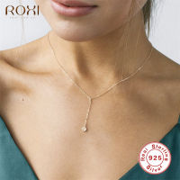 【New-store】 EC Loria Trading mall ROXI 925สร้อยคอเงินผู้หญิง CZ บาศสร้อยคอโบฮีเมียนโซ่ยาว Y สร้อยคอและเครื่องประดับชี้แจง