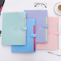 1 Pc A4 Kawaii Document Bag Waterproof File Folder 5 Layers Document Bag Office Stationery Storages Supplies New