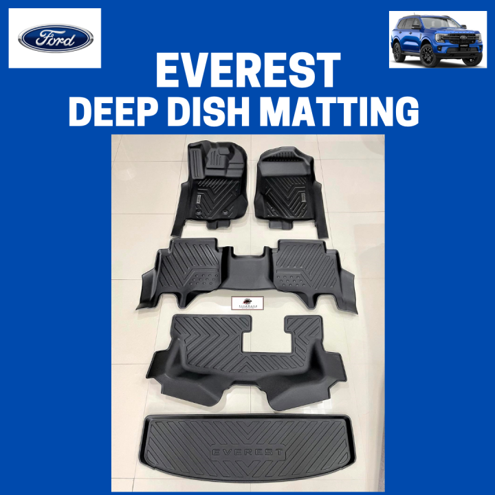 FORD EVEREST 20232024 5D Extended Deep Dish Matting Floor Mats FULL