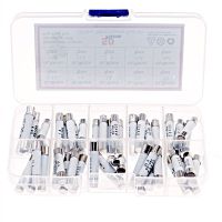 50pcs 5pcs Each Value 6mm x 30mm 250V Fast Blow Ceramic Fuse Assortment Kit 0.5A 1A 2A 3A 5A 10A 15A 20A 25A 30A Fuses Accessories