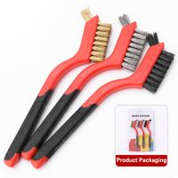 【CC】▬  3Pcs Wire Cleaning Polishing Metal Remove Rust Brushes Tools Kits