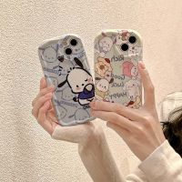 ใหม่ Sanrio My Melody Pochacco กรณีการ์ตูนน่ารักสำหรับ Iphone 14Pro สูงสุด 13/11/12 Soft Case ป้องกันการตก