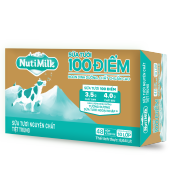 Thùng 48 Hộp NutiMilk Sữa tươi 100 điểm