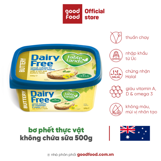 Bơ thực vật dạng phết không chứa sữa tablelands dairy free buttery spread - ảnh sản phẩm 1