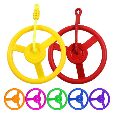 10 Inch Kids Plastic Steering Wheel Sport Toy Children Playhouse Jungle Gym Climbing Frame Playground Outdoor Swing Fitness Gift