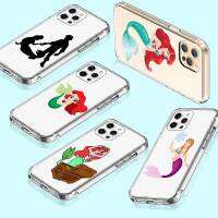 เคสโทรศัพท์ หรับ iPhone 13 14 G9 Moto 12 G8 Play Mini SE Power Max Plus Pro อ่อนนุ่ม โปร่งใส ปก T-111 Princess Mermaid