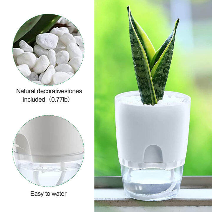 Self Watering Planters, Self Watering Pots For Indoor Plants Wicking
