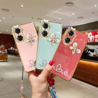 [COD] Suitable for 13Promax diamond mobile phone case 12 soft fashion goddess style 8P silicone electroplating butterfly love