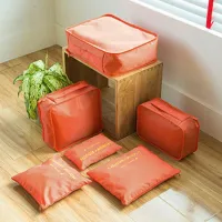 6pcs Travel Organizer Storage Bags Suitcase Organizer Packing Cubes Travel Luggage Organizer Clothes Storage Bag Shoe Tidy PouchShoe Bags