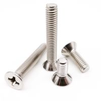 10/50pcs UNC 2 -56 4 -40 6 -32 8 -32 10 -24 US Coarse Thread 304 Stainless Steel Cross Phillips Flat Countersunk Head Screw Bolt