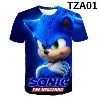 Summer Fashion Sonic the hedgehog T-shirt Children Boys Short Sleeves newest sonic Tees Baby Kids 3D s For Girls Clothes