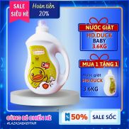 Nước Giặt HD.DUCK BABY 2in1 Cao Cấp Can 3.6kg Cho Trẻ sơ sinh Mẹ và bé An