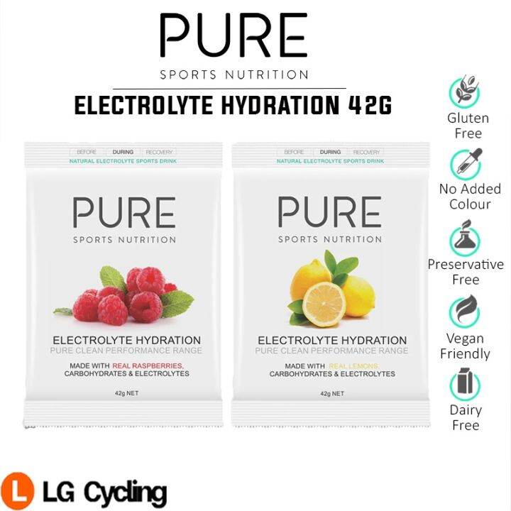 Pure Electrolyte Hydration 42g Sachet Real Fruit Carbohydrate Sachet