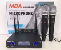 ไมค์ลอยคู่ UHF Wireless Microphone ไมค์โครโฟนไร้สายปรับคลื่นความถี่ได้ MBA รุ่น U1 ไมค์ลอย MIC-888A (UHF แท้ 100%) JOJO AUDIO