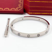 Popular brand screw high-end luxury men and women inlaid diamond classic bracelet style love couple bracelet fashion party