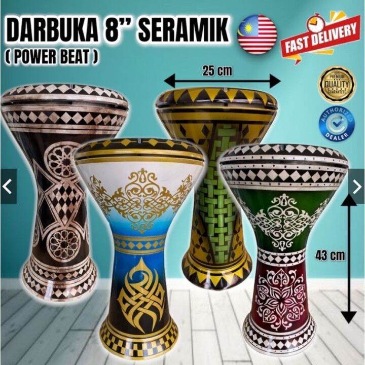 DARBUKA / DOUMBEK SAIZ 8" FOR BEGINNER Lazada