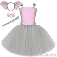 AEOZAD Elefante voador Dumbo trajes para bebês Animal Halloween Tutu vestido crianças วันครบรอบ Smash Outfit Photo Shoot