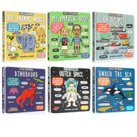 English original picture book little explorers small Explorer Series 6 volumes my amazing body / outer space cardboard flip book primary school student stem extracurricular Popular Science Encyclopedia