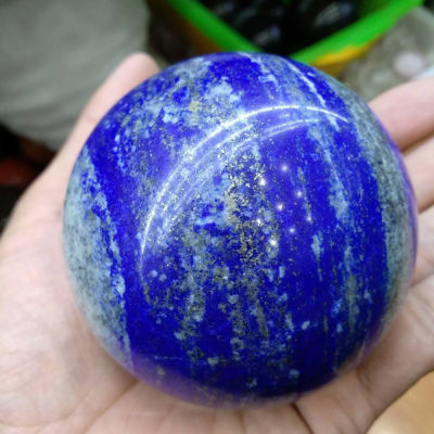 หินตกแต่งบ้านนวดลูกบอลแร่ขัดเงา Lapis Lazuli ลูกบอลคริสตัลธรรมชาติของที่ระลึกของสะสม