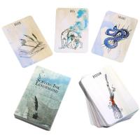 หมึก Scrying Lenormand มินิการ์ดดาดฟ้าไพ่ทาโรต์ Oracle การ์ด36ชิ้นขนาดพกพาเกมการ์ดสำรับเวอร์ชั่นเต็มรูปแบบภาษาอังกฤษ