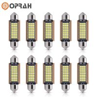 2/10pcs C10W C5W LED Canbus Festoon 31mm 36mm 39mm 41/42mm For Car Bulb Interior Reading Light License Plate Lamp White No Error