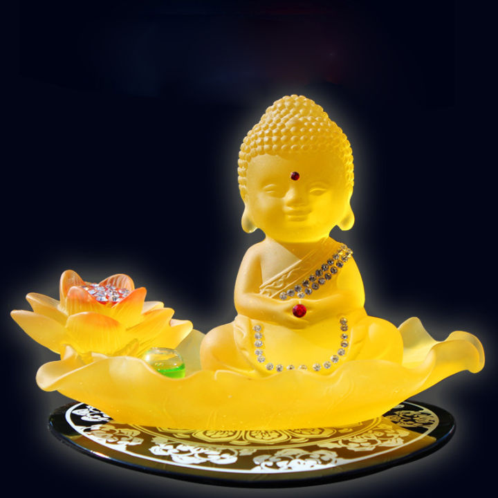 Mua Phật chibi tự tại trầm tư 30cm nhựa composite MÀU VÀNG  Tiki